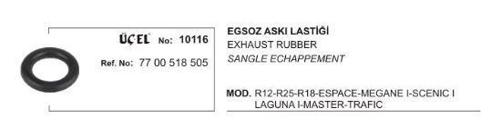 EKSOZ ASKI LASTİĞİ 10116 R12 7700518505 resmi