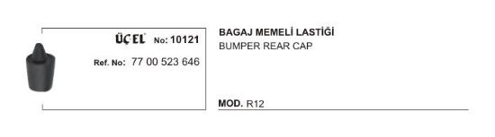 BAGAJ MEMELİ LASTİĞİ 10121 R12 7700523646 resmi