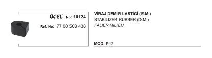 VİRAJ DEMİR LASTİĞİ 10124 R12 KESİK 7700503438 resmi