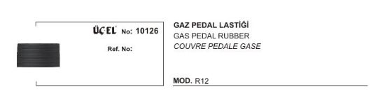 GAZ PEDAL LASTİĞİ 10126 R12 0606090800 resmi