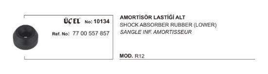 AMORTİSÖR LASTİĞİ ALT 10134 R12 7700557857 resmi