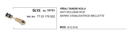 VİRAJ TANDIR KOLU 10151 R12 7702176922 resmi