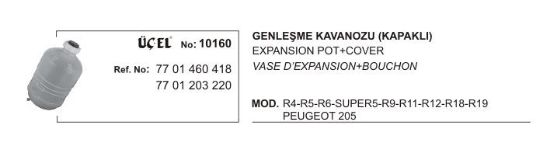 GENLEŞME KAVANOZU 10160 R9 R11 R12 18 R19 P205 7701460418 7701203220 resmi