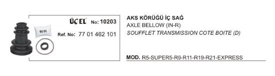 AKS KÖRÜĞÜ İÇ SAĞ 10203 R9 11 19 21 EKSPRES 7701462101 resmi
