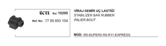 VİRAJ DEMİR UÇ LASTİĞİ 10205 R9 11 EKSPRES 7700760265 resmi