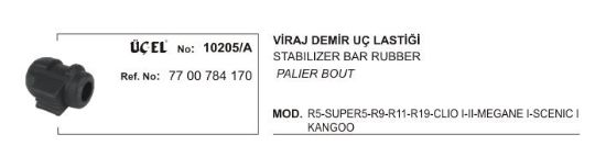 VİRAJ DEMİR UÇ LASTİĞİ 10205A R9 YM R11 R19 CLIO-I-II MEGANE-I SCENIC-I KANGO 7 resmi
