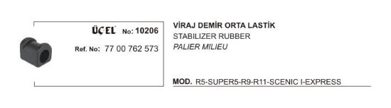 VİRAJ DEMİR ORTA LASTİĞİ 10206 R9 R11 EM EKSPRES 7700762573 resmi