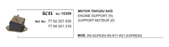 MOTOR TAKOZU SAĞ 10209 R9 R11 R21 EKSPRES 7702257835 7704001319 resmi
