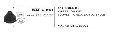AKS KÖRÜĞÜ DIŞ 10406 R21 TXE DİZEL ESPACE 7701035088 resmi
