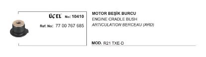 MOTOR BEŞİĞİ BURCU 10410 R21 TXE CONCORDE 7700767685 resmi