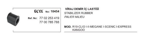 VİRAJ DEMİR LASTİĞİ 10454 R19 CLIO-I-II MEGANE-I SCENIC EKSPRES KANGO resmi