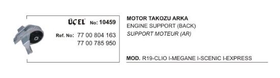 MOTOR TAKOZU ARKA 10459 R19 CLIO MEGANE-I SCENIC EXPRES (88-99) 1.4-1.6 resmi