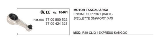 MOTOR TAKOZU ARKA 10461 R19 CLIO-I EKSPRES KANGO resmi