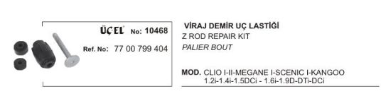 VİRAJ DEMİR UÇ LASTİĞİ 10468 CLIO-I-II MEGANE-I SCENIC-I KANGO 7700799404 resmi