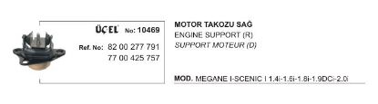 MOTOR TAKOZU SAĞ 10469 MEGANE-I SCENIC-I 8200277791 7700425757 resmi