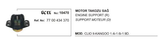 MOTOR TAKOZU 10470 SAĞ CLIO-II KANGO 7700434370 resmi