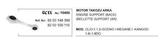MOTOR TAKOZU ARKA 10486 CLIO-II MEGANE-I SCENIC-I KANGO 8200148388 8200100116 resmi