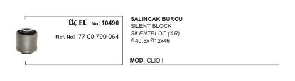 SALINCAK BURCU 10490 CLIO-I (Q40.5XQ12X46) 7700799064 resmi