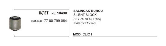 SALINCAK BURCU 10490 CLIO-I (Q40.5XQ12X46) 7700799064 resmi