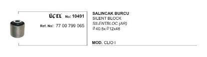 SALINCAK BURCU 10491 CLIO-I (Q40.5XQ12X46) 7700799065 resmi