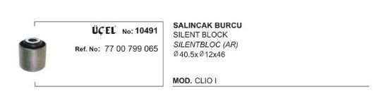 SALINCAK BURCU 10491 CLIO-I (Q40.5XQ12X46) 7700799065 resmi