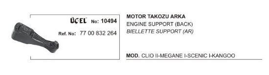 MOTOR TAKOZU ARKA 10494 CLIO-II MEGANE-I SCENIC-I KANGO 7700832264 resmi