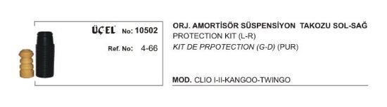 AMORTİSÖR TAKOZ KÖRÜK TAKIMI 10502 CLIO-II KANGO TWINGO resmi