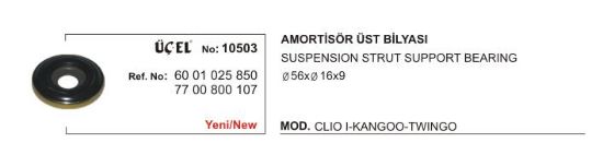AMORTİSÖR BİLYASI ÜST 10503 CLIO KANGO TWINGO 6001025850 resmi