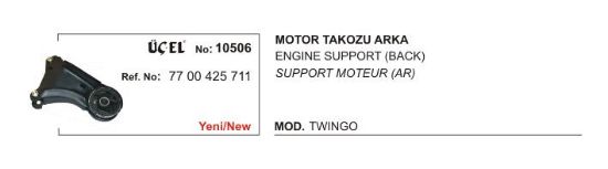 MOTOR TAKOZU ARKA 10506 TWINGO 7700425711 resmi