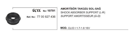 AMORTİSÖR TAKOZU 10701 CLIO-I (94-98) resmi