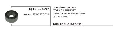 TORSİYON TAKOZU 10702 (Q77XQ43X28) R19 CLIO-I MEGANE-I 7700776733 resmi