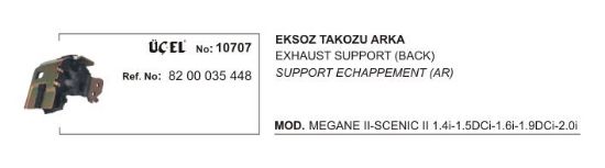 EKSOZ TAKOZU ARKA 10707 MEGANE-II SCENIC-II 8200035448 resmi
