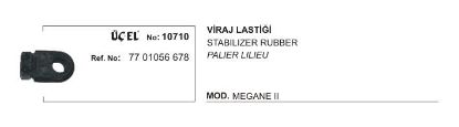 VİRAJ LASTİĞİ (Ø19,5 MM) 10710 MEGANE-II 7701056678 resmi