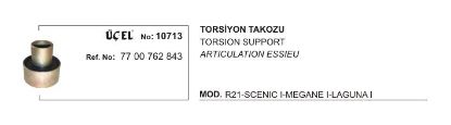 TORSİYON TAKOZU 10713 R21 MEGANE-I SCENIC-I LAGUNA-I (Q72XQ35X75) 7700762843 resmi