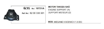 MOTOR TAKOZU SAĞ 10721A MEGANE-II SCENIC-II 1.5 1.9 DCİ resmi