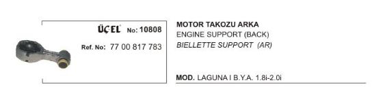 MOTOR BAĞLANTI TAKOZU ARKA LAGUNA I 1.8 16V (96-) (7700817783) resmi