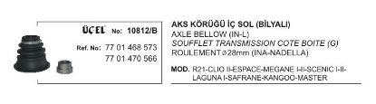 AKS KÖRÜĞÜ İÇ SOL BİLYALI 10812B CLIO-II MEGANE-I-II SCENIC-I-II LAGUNA-I KANGO resmi