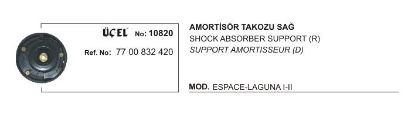 AMORTİSÖR TAKOZU SAĞ 10820 LAGUNA-I-II 7700832420 resmi
