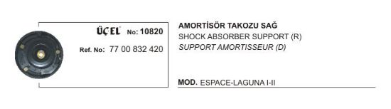 AMORTİSÖR TAKOZU SAĞ 10820 LAGUNA-I-II 7700832420 resmi