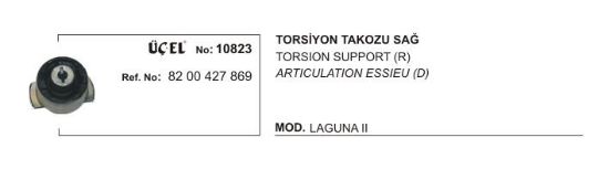 TORSİYON TAKOZU SAĞ 10823 LAGUNA-II 8200427869 resmi