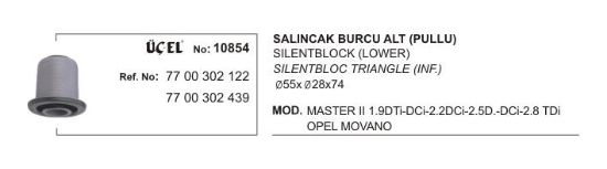 SALINCAK BURCU ALT 10854 MASTER 7700302122 7700302439 resmi