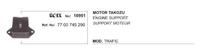 MOTOR TAKOZU 10951 TRAFIK (7700745290) resmi