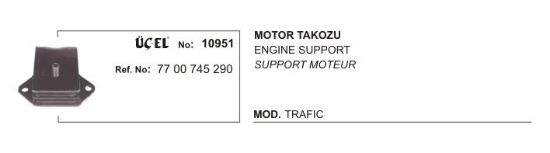MOTOR TAKOZU 10951 TRAFIK (7700745290) resmi