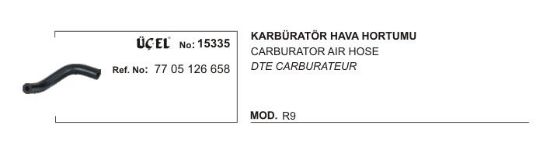 KARBÜRATÖR HAVA HORTUMU 15335 R9 7705126658 resmi