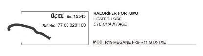 KALORİFER HORTUMU 15545 MEGANE-I R19 7700828100 resmi
