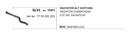 RADYATÖR HORTUMU ALT 15851 MASTER 2.8 DTI S9W 7700302225 resmi