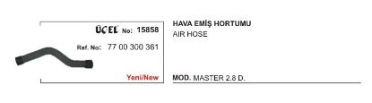 HAVA FİLTRE HORTUMU 15858 MASTER 2.8 DİZEL 7700300361 resmi