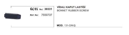 KAPUT AYAR LASTİĞİ 30331 DKS VİDALI 7550737 resmi
