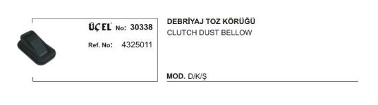 DEBRİYAJ TOZ KÖRÜĞÜ 30338 DKS 4325011 resmi
