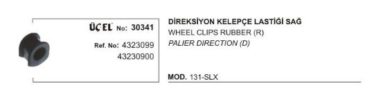 DİREKSİYON KELEPÇE LASTİĞİ SAĞ 30341 SLX 131 4323099 43230900 resmi